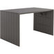 Verin 68 X 40 inch Warm Grey Outdoor Bar Table